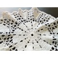 Beautiful white vintage crocheted doily