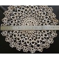 Magnificent beige vintage tatted/crocheted doily