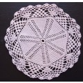 Stunning soft pink vintage crocheted doily