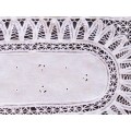 Vintage White Battenberg Lace tray cloth - 43cms