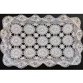 Stunning Vintage crocheted tray cloth - About 40cms across