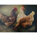 Three ladies - Stunning original vibrant painting - by Erica Attridge