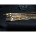 Natural Handmade Wood Chopsticks Set with Holders - Set of 6