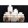 Lovely Vintage Milk glass Canister set