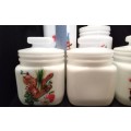 Lovely Vintage Milk glass Canister set