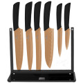 Berlinger Haus 7pce Titanium Knife Set with Stand, Copper