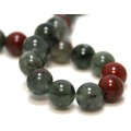 AFRICAN BLOOD STONE BEAD STRING