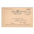 W W ll - Field Service Post Card. 30.7.41  To Sea point Cape