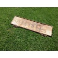Awesome looking old TOYOTA tail gate! Great decorative piece!