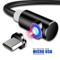 Magnetic Micro USB Charging Cable - Black