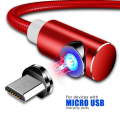 Magnetic Micro USB Charging Cable  - Red