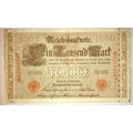 GERMANY 1000 MARK 21 APRIL 1910 BERLIN  BIG NOTE RED SEAL