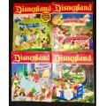 DISNEYLAND COLLECTORS X 4  NO 1,NO 2,NO 3,NO 4 1971 (WALT DISNEY PRODUCTION)VF