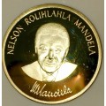 NELSON MANDELA LONG WALK TO FREEDOM 1964-1982 ROBBEN ISLAND MEDAL IN CAPSULE