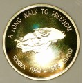 NELSON MANDELA LONG WALK TO FREEDOM 1964-1982 ROBBEN ISLAND MEDAL IN CAPSULE