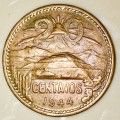 MEXICO 20 CENTAVOS 1944 HIGH GRADE COIN