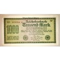 GERMANY 1000 MARK STAR NOTE UNC 1922