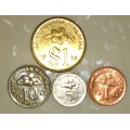 MALAYSIA X4,,,$1 , 10 SEN , 5 SEN & 1 SEN 1990s