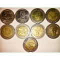 COMPLETE SET OF COMMEMORATIVE R5 COINS 1994 TO 2019 HIGH GRADE COINS