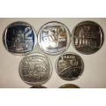 SET OF COMMEMORATIVE COINS 50 CENT TO R2 (2002-2019)