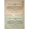 AUSTRIA SET X2,,,,20 HELLER & 10 HELLER 1920 UNC NOTGELD (EMERGENCY MONEY)