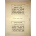 AUSTRIA X2,,,,20 HELLER  & 10 HELLER FURTH  1920 UNC  NOTGELD (EMERGENCY MONEY)