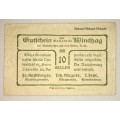 AUSTRIA ,,,,10 HELLER  WINDHAG 1920 UNC  NOTGELD (EMERGENCY MONEY)