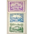 AUSTRIA SET X3 ,,,,60 HELLER , 40 HELLER & 20 HELLER  NAARN 1920 UNC  NOTGELD (EMERGENCY MONEY)