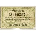 GERMANY, ,,10 PFENNIG,  NOTGELD (EMERGENCY MONEY)