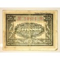 GERMANY  STAR NOTE 25 PFENNIG  BERNBURG  1921  NOTGELD (EMERGENCY MONEY)