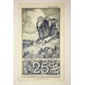 GERMANY , ,,25 PFENNIG DAUNER KREISBLATT 1920 HIGH GRADE NOTGELD (EMERGENCY MONEY)