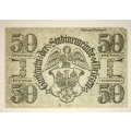 GERMANY , ,,50 PFENNIG WAGUTRAT 1921  NOTGELD (EMERGENCY MONEY)