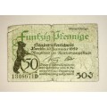 GERMANY , ,,50 PFENNIG   1920   NOTGELD (EMERGENCY MONEY)