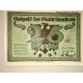 GERMANY  ,, 25 PFENNIG  HIGH GRADE NOTE NOTGELD (EMERGENCY MONEY)