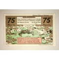 GERMANY ,,75 PFENNIG HARZBURGER RENNEN 1922 UNC   HIGH GRADE NOTE NOTGELD (EMERGENCY MONEY)