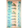 MADAGASCAR 100 ARIARY IN SEQUENCE F70116851-859,,,2017  UNC CRISP NOTES(BID PER NOTE)