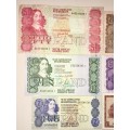 COMPLETE SET OF G DE KOCK & DECIMALS R50-(R1 DE JONG 1973)-1980s HIGH GRADE NOTES ( 1 BID TAKES ALL)