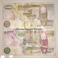 ZAMBIA SET 1000 KWACHA & 500 KWACHA 2011