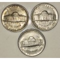 U.S.A,,,,,5 CENT (JEFFERSON NICKEL) 1983(BID PER COIN)