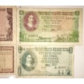 COMPLET SET OF MH.DE KOCK 10 POUND TO 10 SHILLINGS 1952-1959,,,  ( 1 BID TAKES ALL)