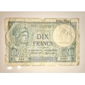 FRANCE 10 FRANCS 1918