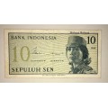 INDONESIA  10 SEN ,,,1964