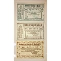 AUSTRIA SET ,,,50 HELLER,20 HELLER &10 HELLER ST AGATHA 1920CRISP UNC-AUNC  NOTGELD(EMERGENCY MONEY)