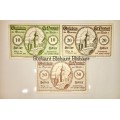 AUSTRIA SET,,,50 HELLER ,20 HELL&10 HELLER ST. LEONHARD 1920 CRISP UNC-AUNC NOTGELD(EMERGENCY MONEY)