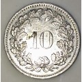 SWITZERLAND 10 RAPPEN 1981