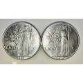 ITALY ,,,,100  LIRE 1975( BID PER COIN)