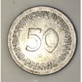DEUTSCHLAND,,, 50 PFENNIG 1966