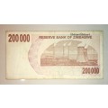 ZIMBABWE $200000  2008