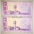 GPC DE KOCK R5 IN SEQUENCE B696-091772-771 -- 3RD ISSUE 1984 UNC ( 1 BID TAKES ALL)