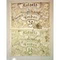 AUSTRIA SET ,,, 20 HELLER &10 HELLER UNTER-LOIBEN 1920   NOTGELD(EMERGENCY MONEY)